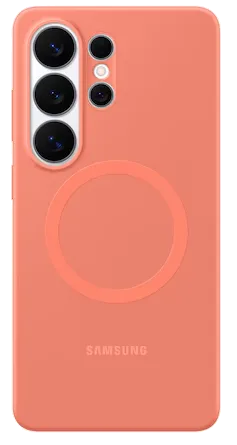 SAMSUNG Galaxy S26 Ultra Silicone Magnet Case Coral Red EF-ES948COEGWW