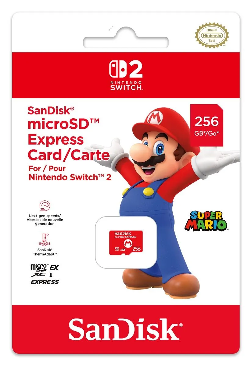 Sandisk microSD Express za Nintendo Switch 2