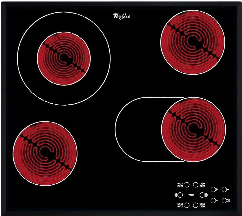 WHIRLPOOL AKT8190/BA steklokeramična kuhalna plošča
