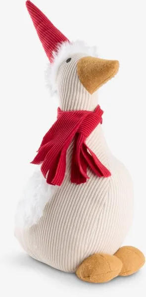Goska VILI V45cm umazano bela/rdeča