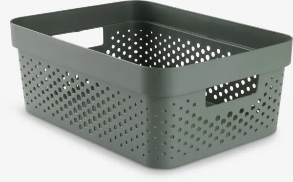 Košara INFINITY 11L plastika temno zelena