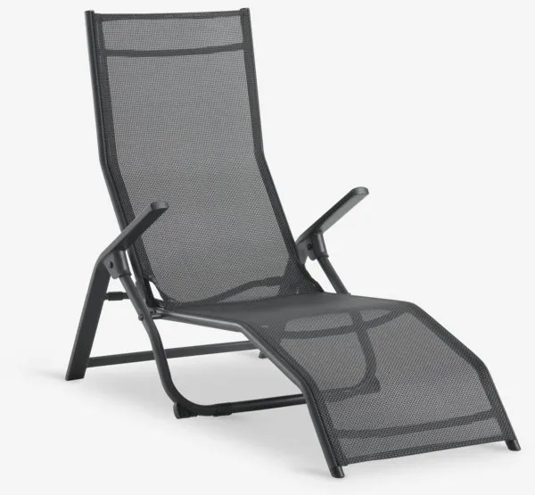 Ležalnik LOMMA Š63xD130 črna