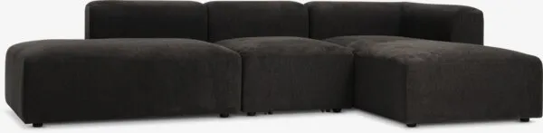 Modularna zofa SKEJBY 3 oseb. chaise/open temno rjava