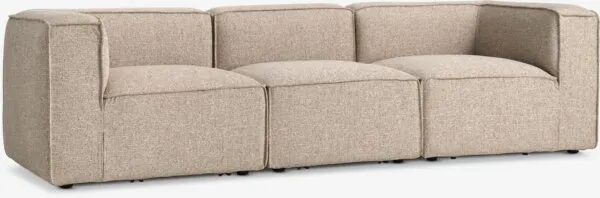 Modularna zofa SKIBBY 3 osebe peščena tkanina