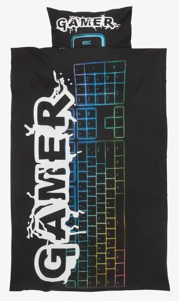 Posteljnina GAMING 140x200 črna