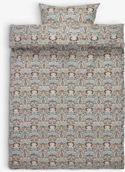Posteljnina LOVIS 140x200 petrol modra