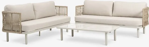 Vrtna lounge garnitura EJLBY 5 oseb bež