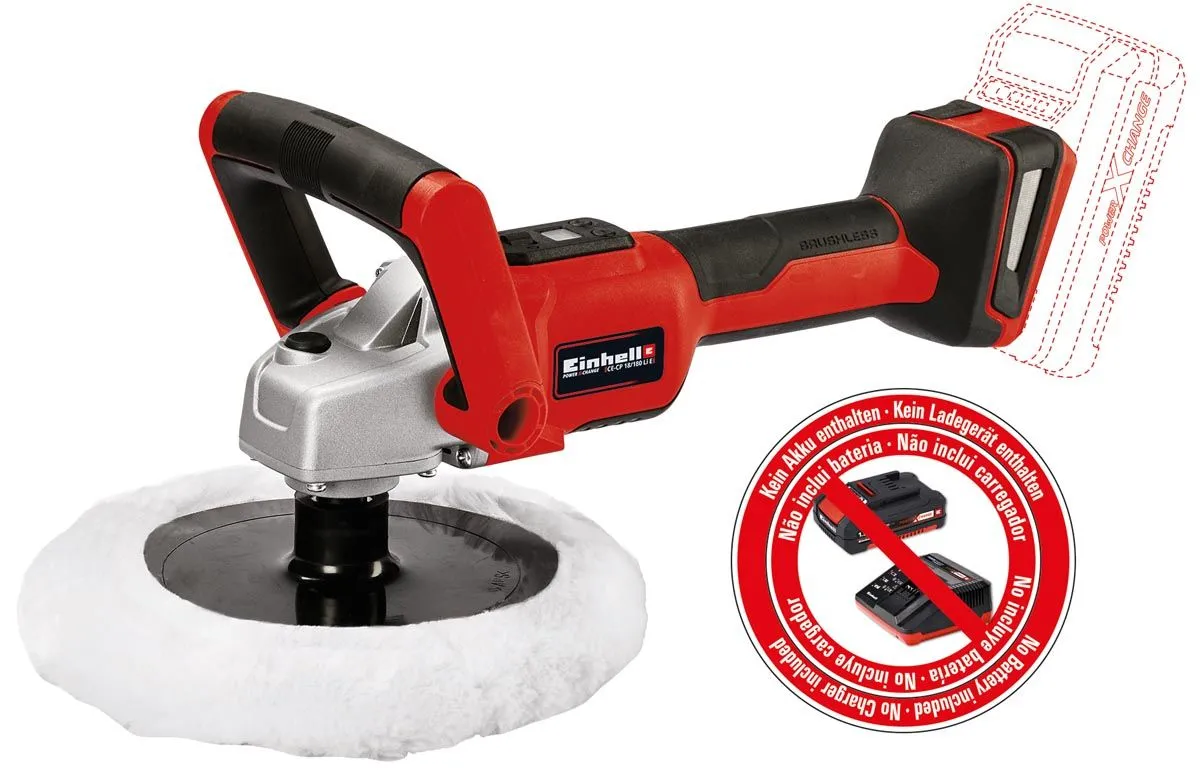 AKUMULATORSKI POLIRNIK EINHELL CE-CP 18/180 LI E SOLO POWER X-CHANGE