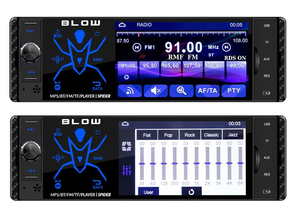 AVTORADIO BLOW SPIDER ČRNA