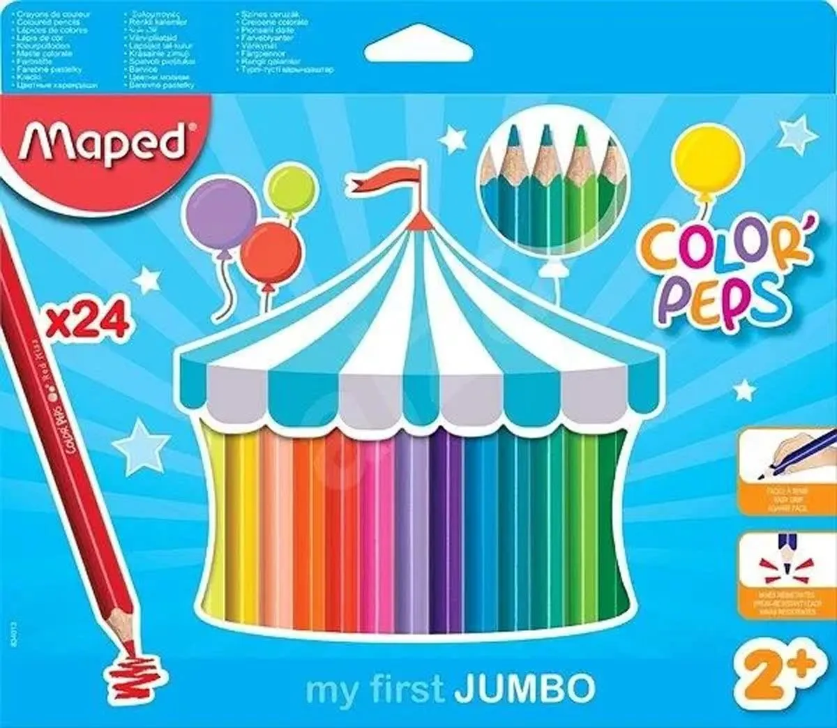 BARVICE MAPED COLOR'PEPS MAXI 24/1 TRIROBNE