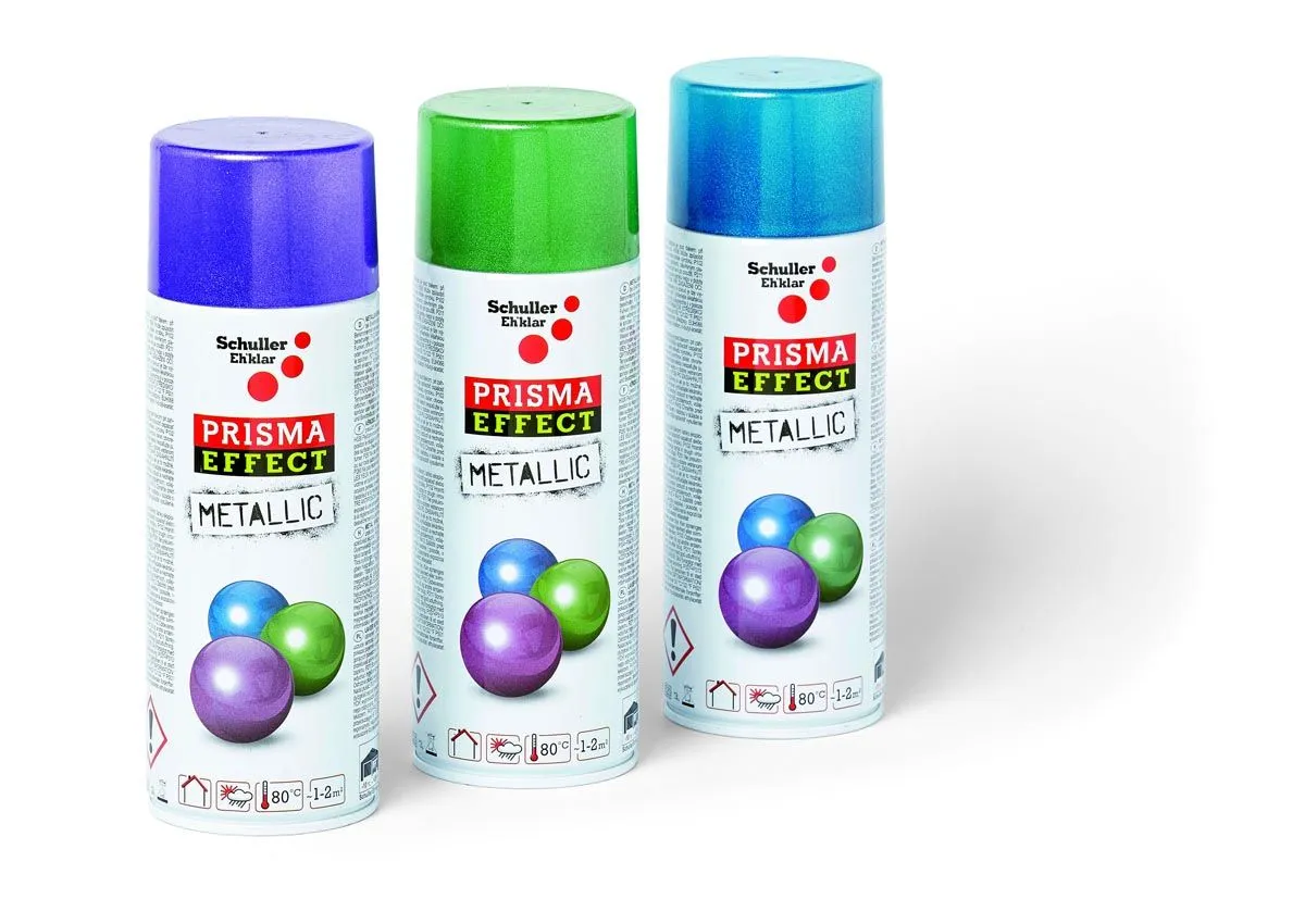 BARVNI SPREJ PRISMA EFEKT METALLIC 400 ML ČRNA
