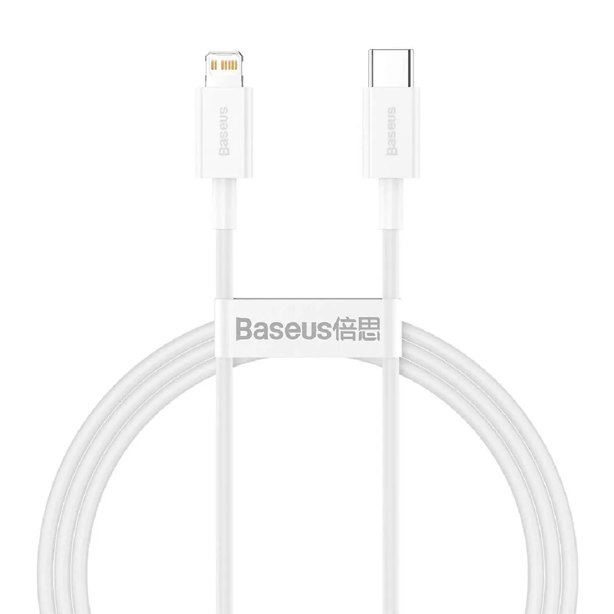 BASEUS PODATKOVNI KABEL CATLYS-A02 SUPERIOR QUICK CHARGE TYPE C - LIGHTNING 20W 1M - BEL