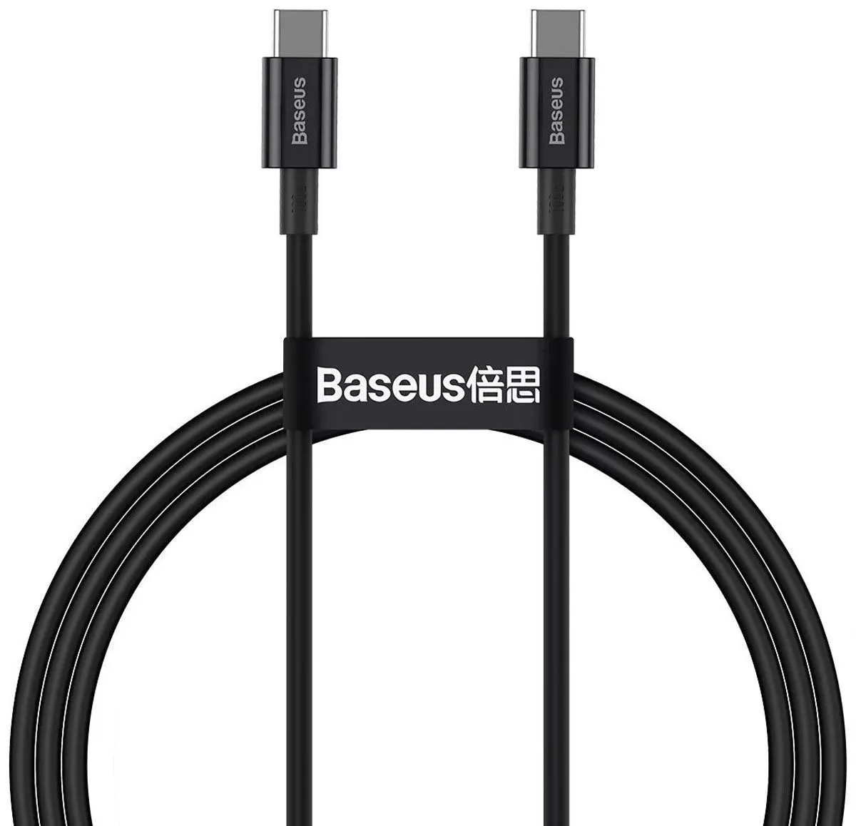 BASEUS PODATKOVNI KABEL CATYS-B01 SUPIRIOR QUICK CHARGE 100W TYPE C NA TYPE C - ČRN