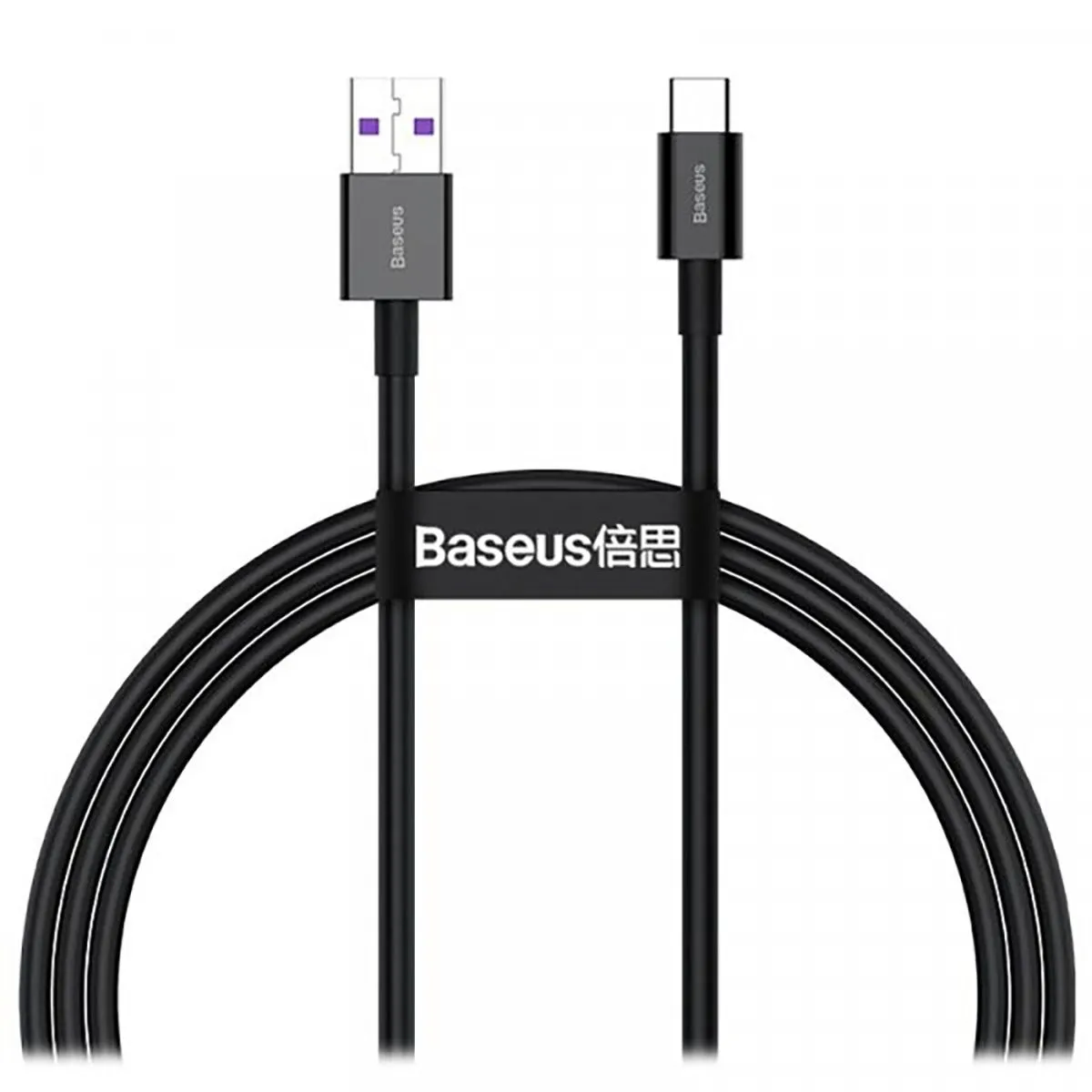 BASEUS POLNILNI KABEL CATYS-01 SUPERIOR QUICK CHARGE TYPE C 66W 1M - ČRN