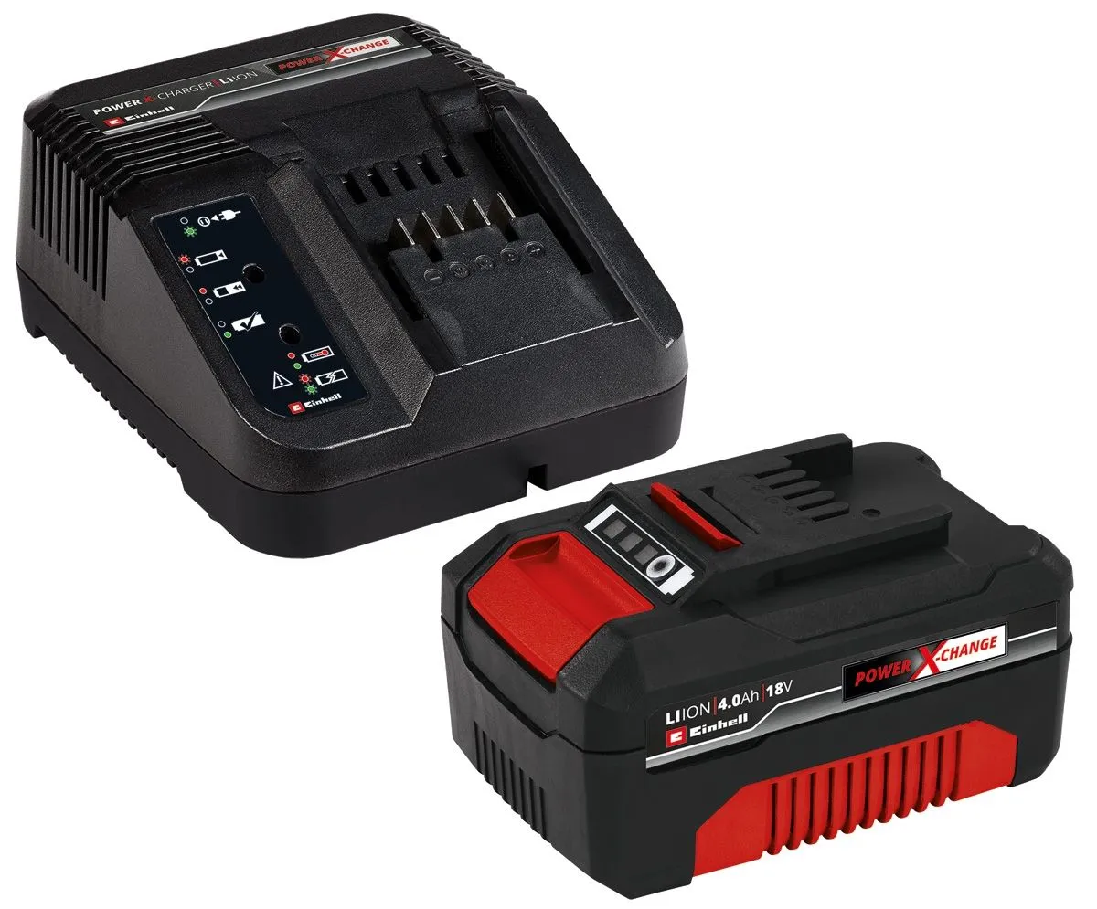 BATERIJE IN POLNILNIKI EINHELL 18 V 4.0 AH STARTER KIT POWER X-CHANGE