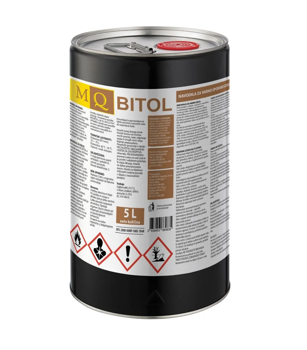 BITUMENSKI PREMAZ MQ MQ BITOL 5 L