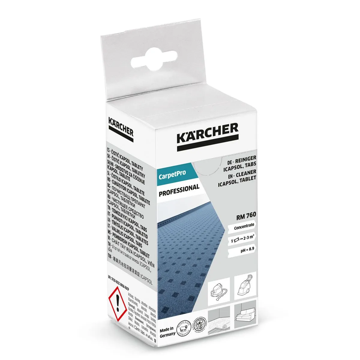 CARPET PRO ČISTILO ZA PREPROGE RM 760 TABS