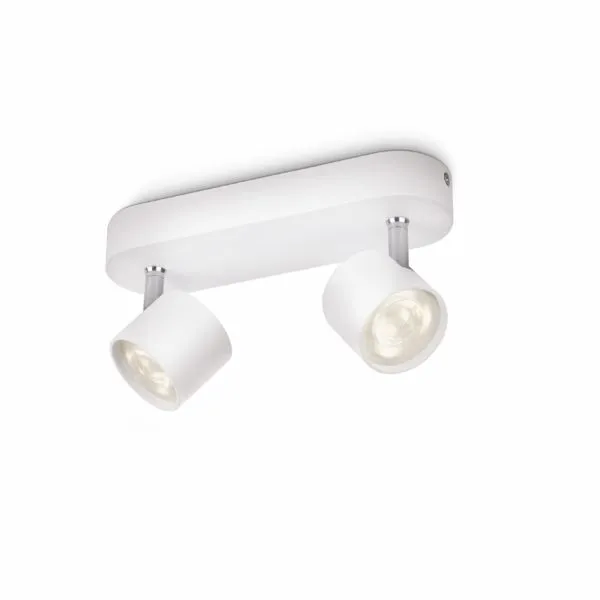 DEKORATIVNI LED REFLEKTOR PHILIPS STAR 2X3W LED 56242/31/16 BELA