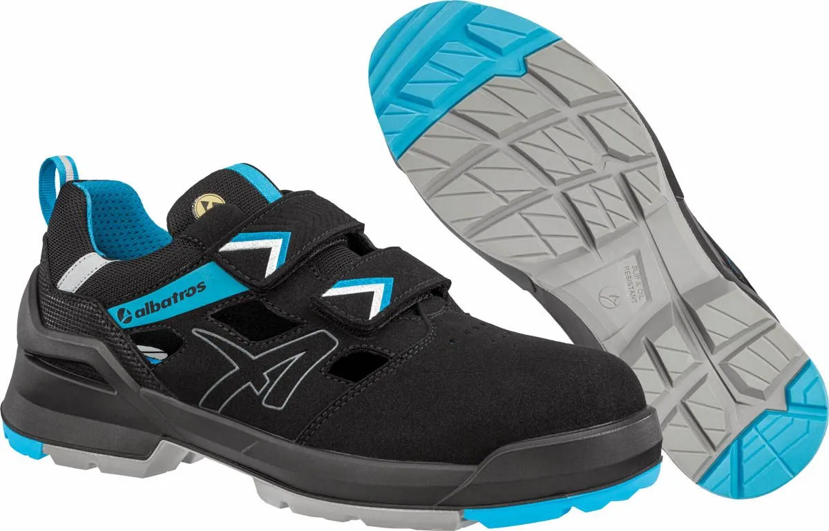 DELOVNI SANDALI ALBATROS FORGE AIR LOW S1 ESD FO SR ČRNO-MODR ŠT.:43