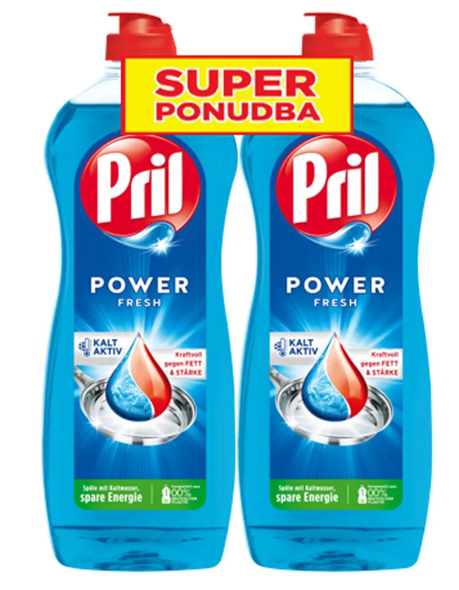 DETERGENT-ROČNO POMIVANJE HENKEL LCH PRIL 2X750ML FRESH