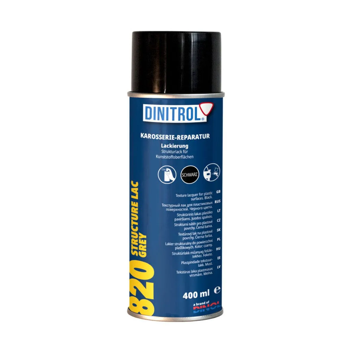 DINITROL 820 STRUKTURNI LAK ČRNI 400 ML