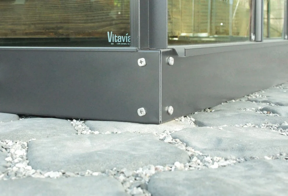 ELEMENT ZA RASTLINJAK VITAVIA JEKLENI OKVIR TEMELJ 6200 12.5CM. ANTRACITNA