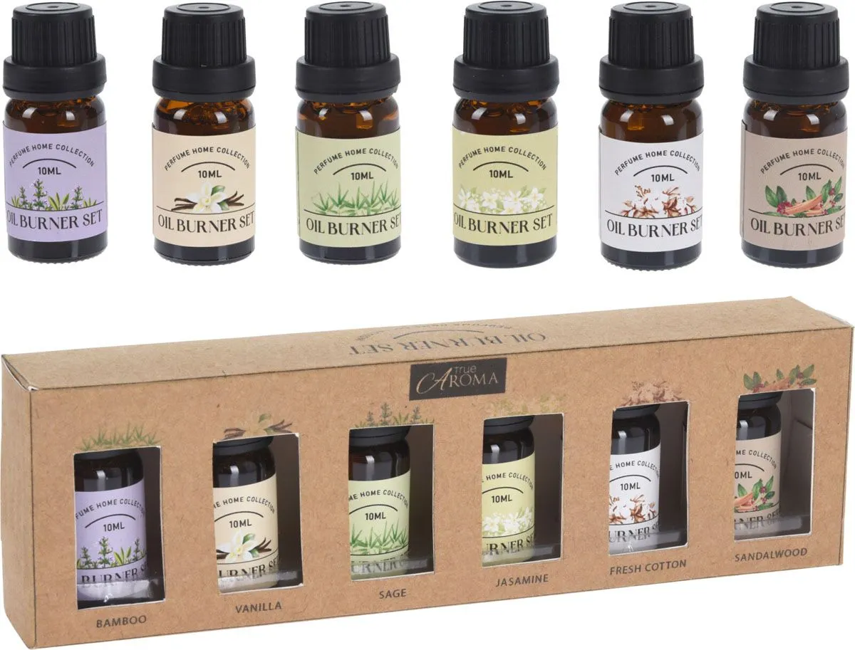 ETERIČNO OLJE EH AROMA SET, 6 RAZLIČNIH VONJEV 10 ML/VONJ