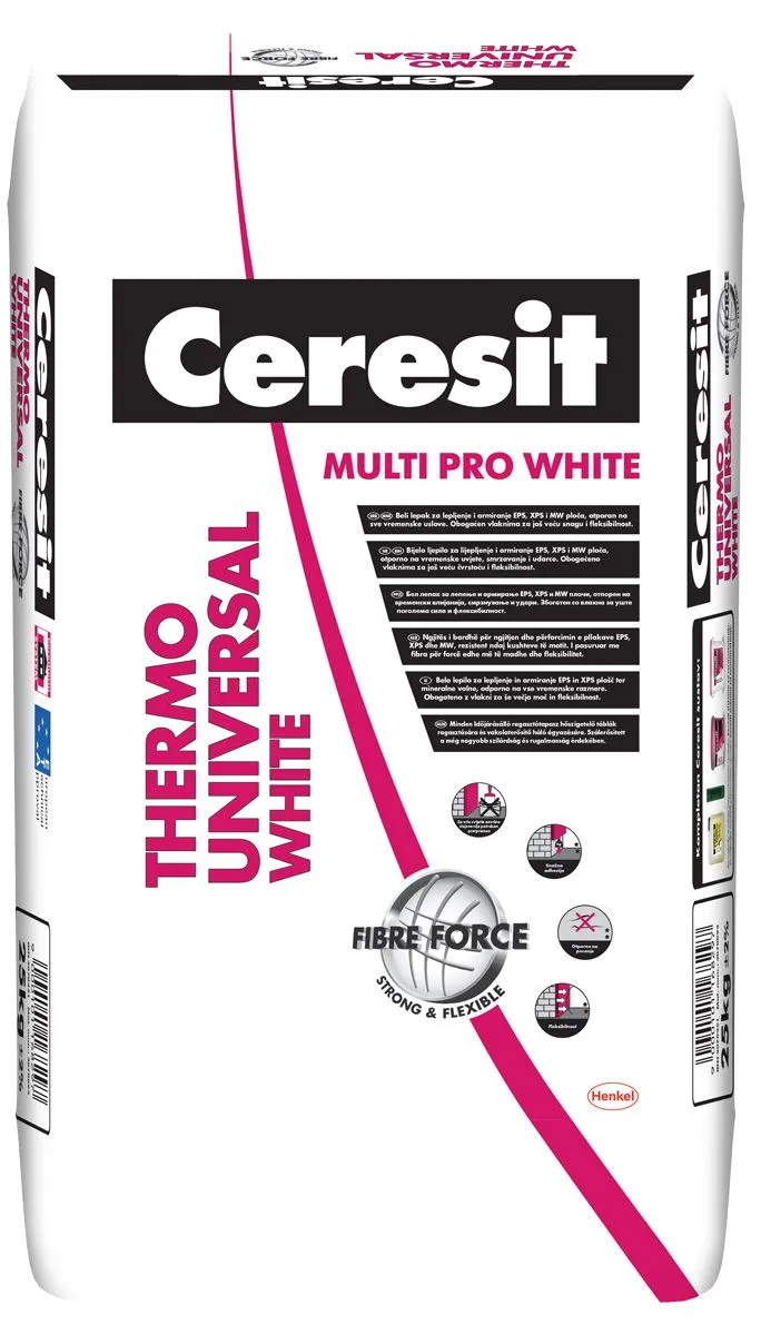 FASADNO LEPILO HENKEL ACB CERESIT THERMO UNIVERSAL MULTI PRO WHITE 25 KG
