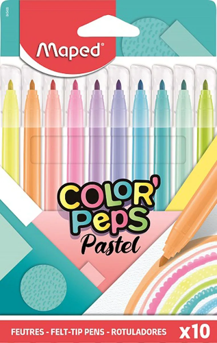 FLOMASTRI MAPED COLOR'PEPS PASTEL 10/1