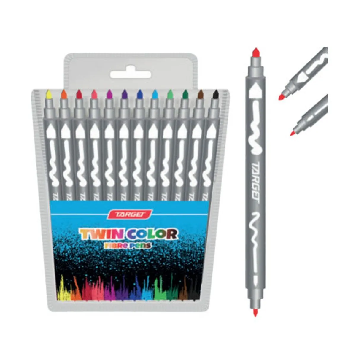 FLOMASTRI TARGET TWIN COLOR BL.12/1 27423