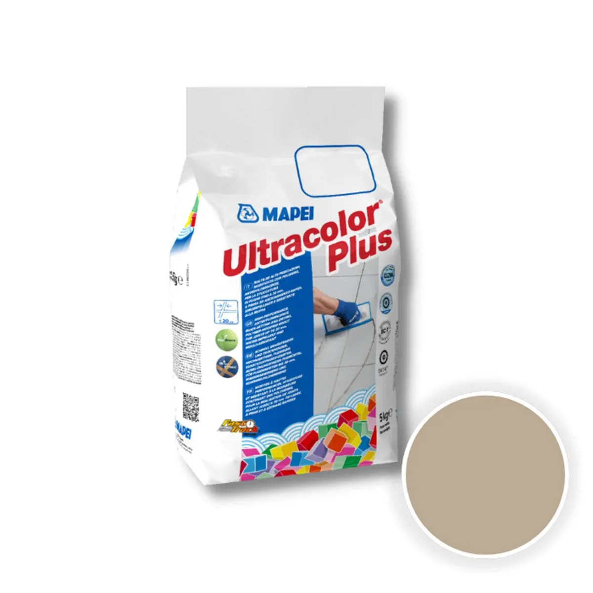 FUGIRNA MASA MAPEI ULTRACOLOR PLUS 133 5 KG PEŠČENO RJAVA