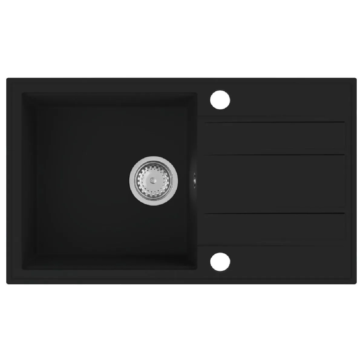 GRANITAL POMIVALNO KORITO SINK SOLUTION NATURA 40 PLUS ČRN