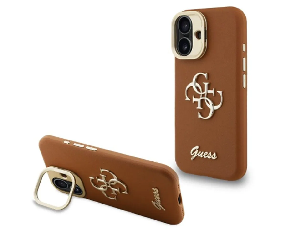 GUESS CAM STAND GUHCP16XPCS4GSW OVITEK ZA IPHONE 16 PRO MAX S STOJALOM - RJAV