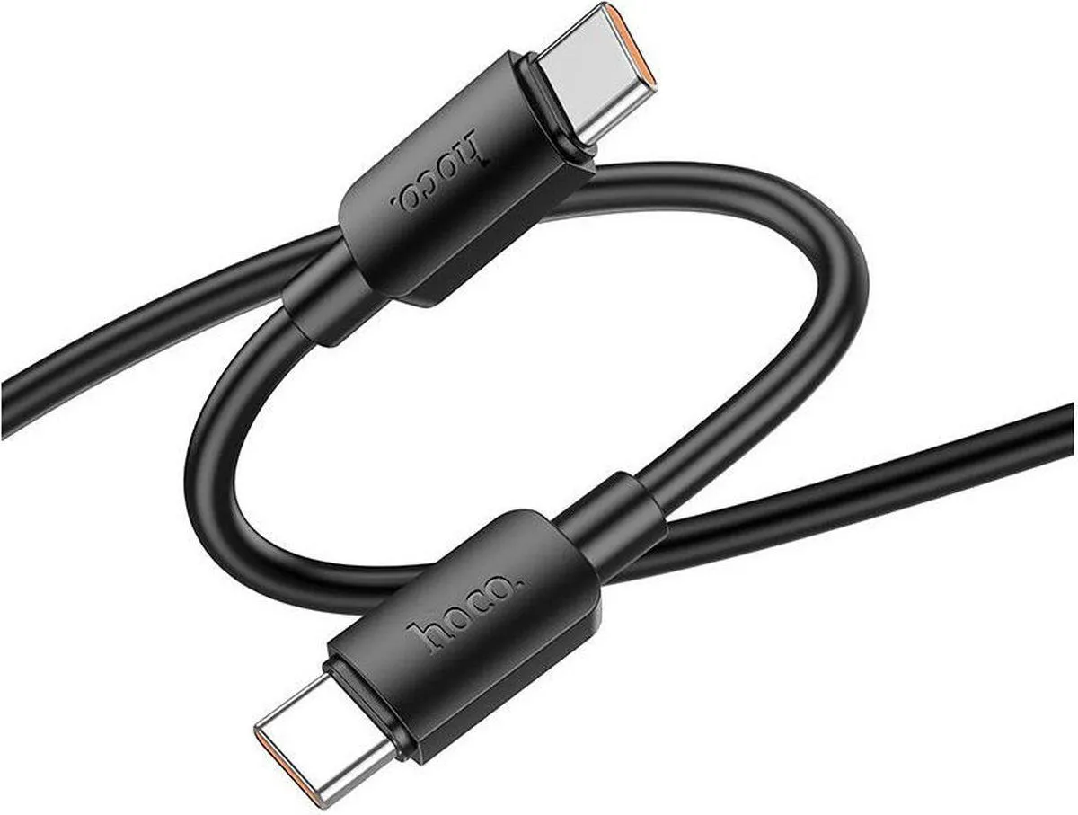 HOCO PODATKOVNI POLNILNI KABEL X96 TYPE C NA TYPE C 1,M 100W 5A - ČRN