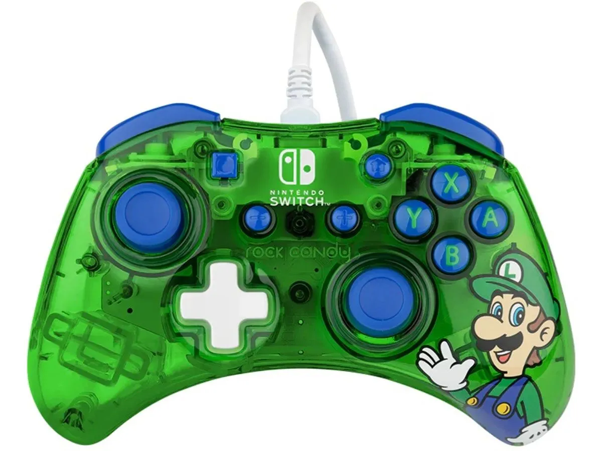 IGRALNI PLOŠČEK PDP NINTENDO SWITCH ŽIČNI ROCK CANDY MINI - LUIGI