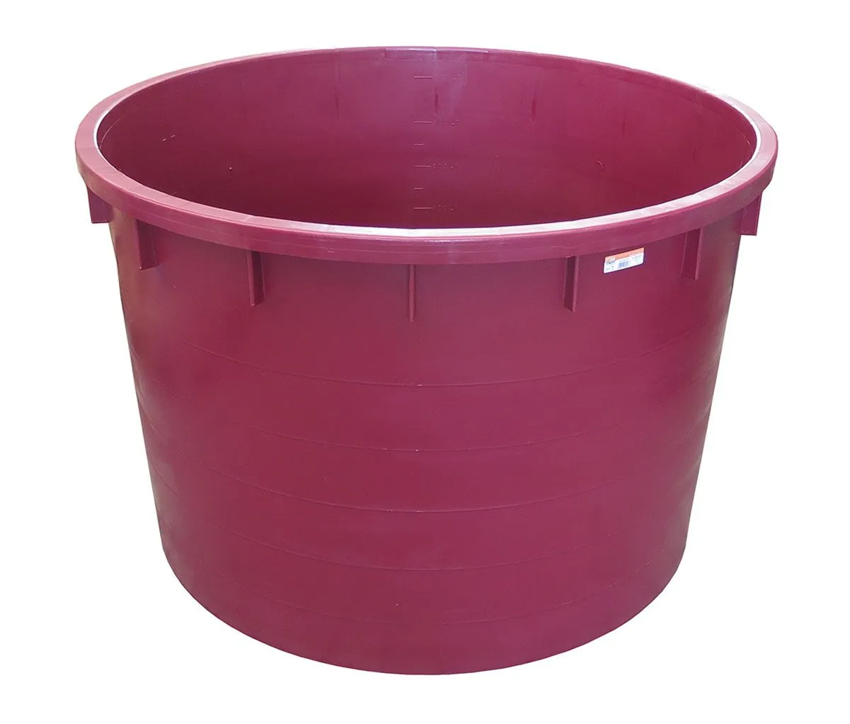 KAD RAMDA PPL 500LIT RDEČA FI 96CM, V.:89CM