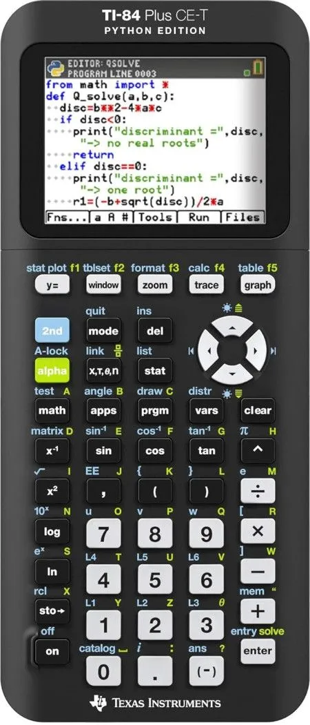 KALKULATOR TEXAS CE-T PYTHON EDITION