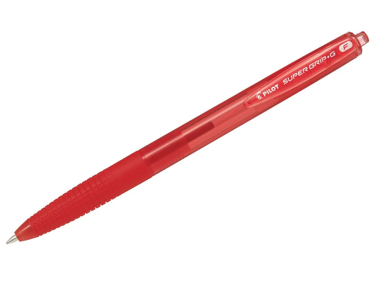 KEMIČNI SVINČNIK PILOT SUPER GRIP G, RDEČ