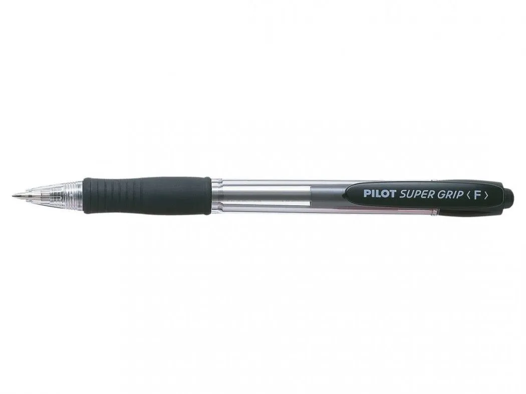 KEMIČNI SVINČNIK PILOT SUPER GRIP ČRN F