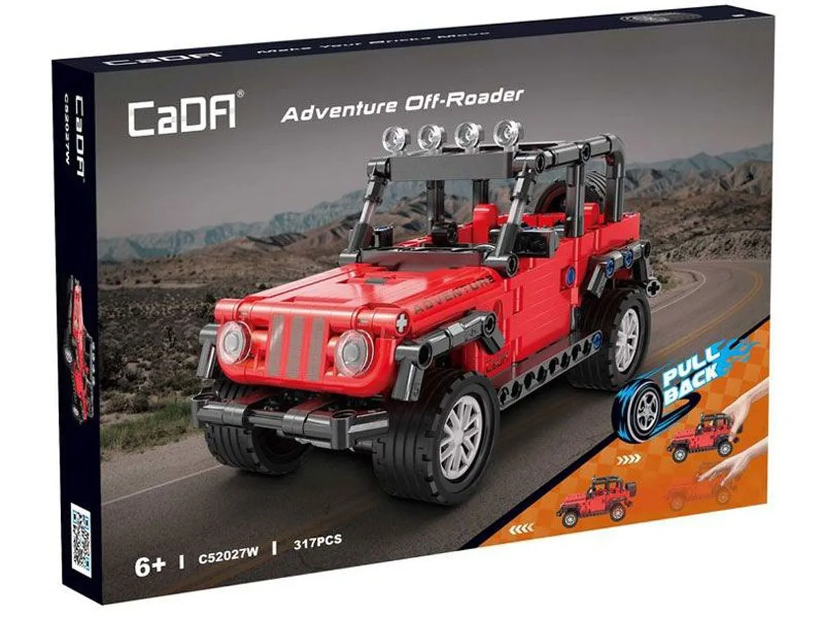 KOCKE CADA BRICKS OFF-ROADER RDEČ