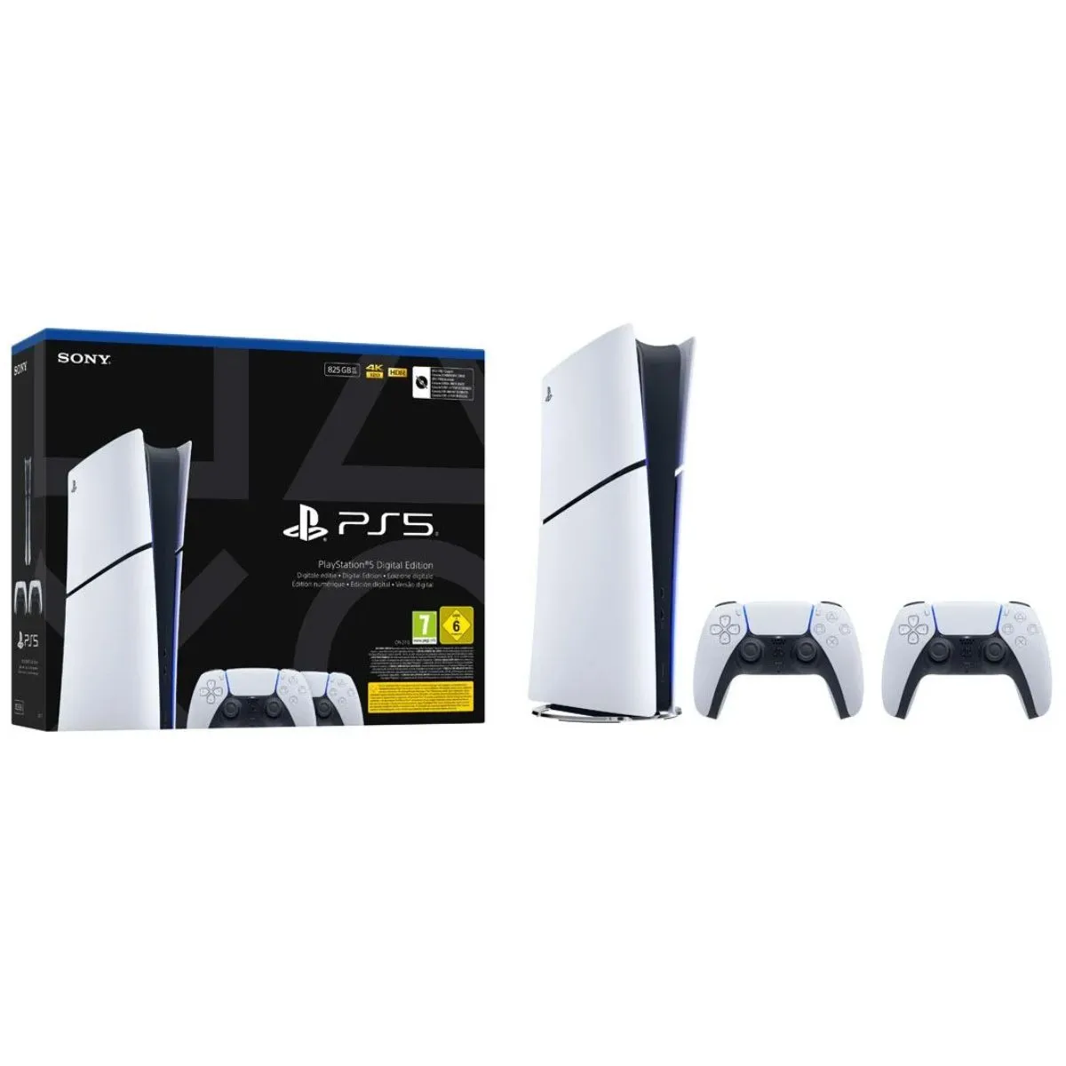 KONZOLA PS SONY PS5 DIGITAL E CHASSIS + PS5 DUALSENSE WHITE