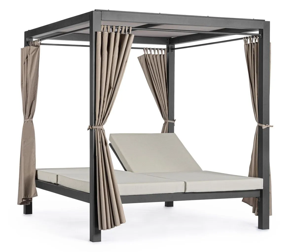 KOVINSKI LEŽALNIK BIZZOTTO DREAM CHARCOAL DAYBED ANTRACIT