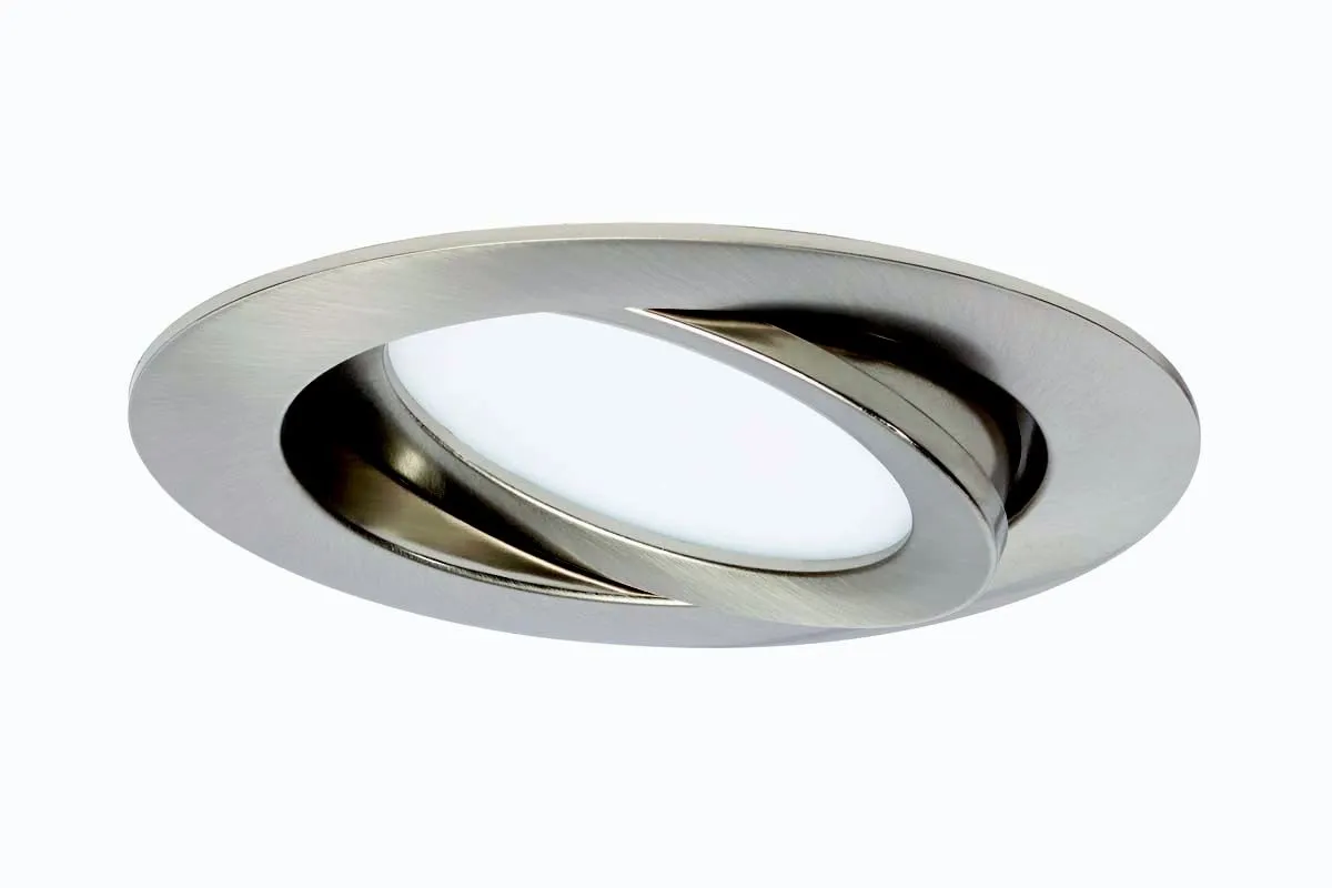 LED PANEL FLAT-IN 3X7W NW FI 106MM, NIKEL MAT, GIB.