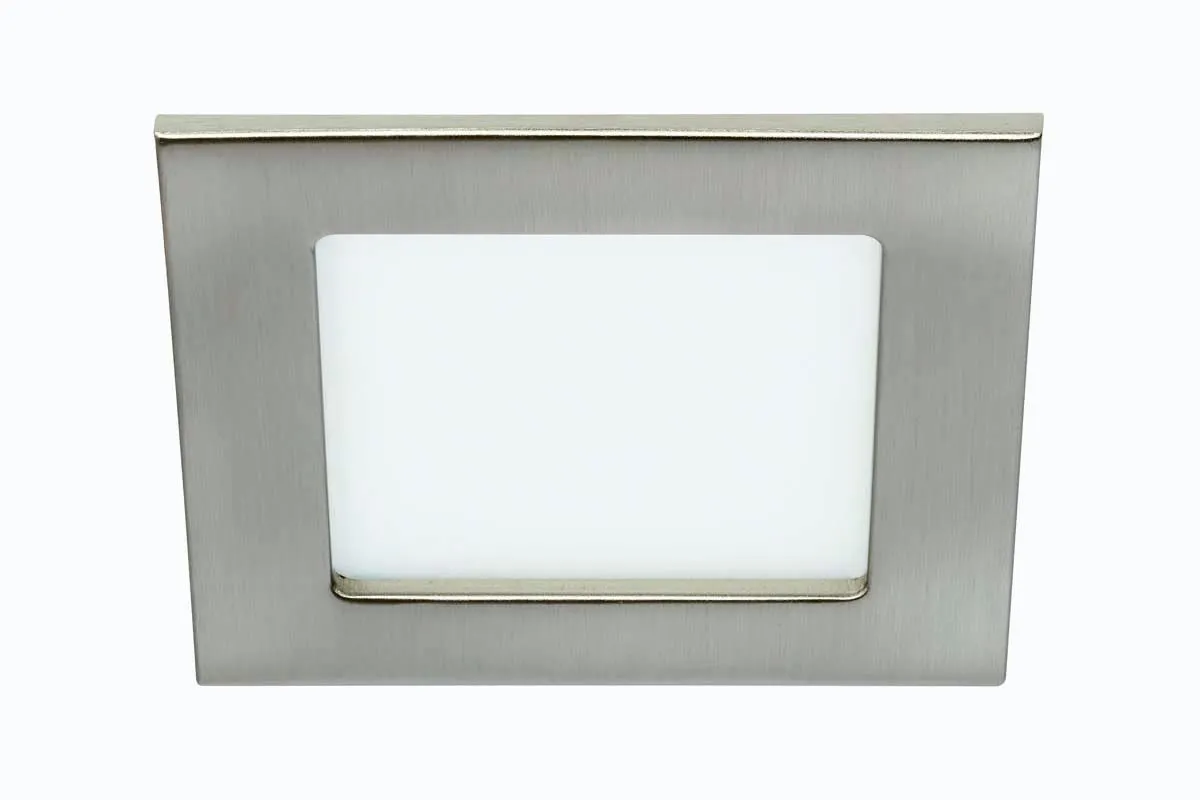LED PANEL FLAT-IN 7W NW 120X120MM, NIKEL MAT