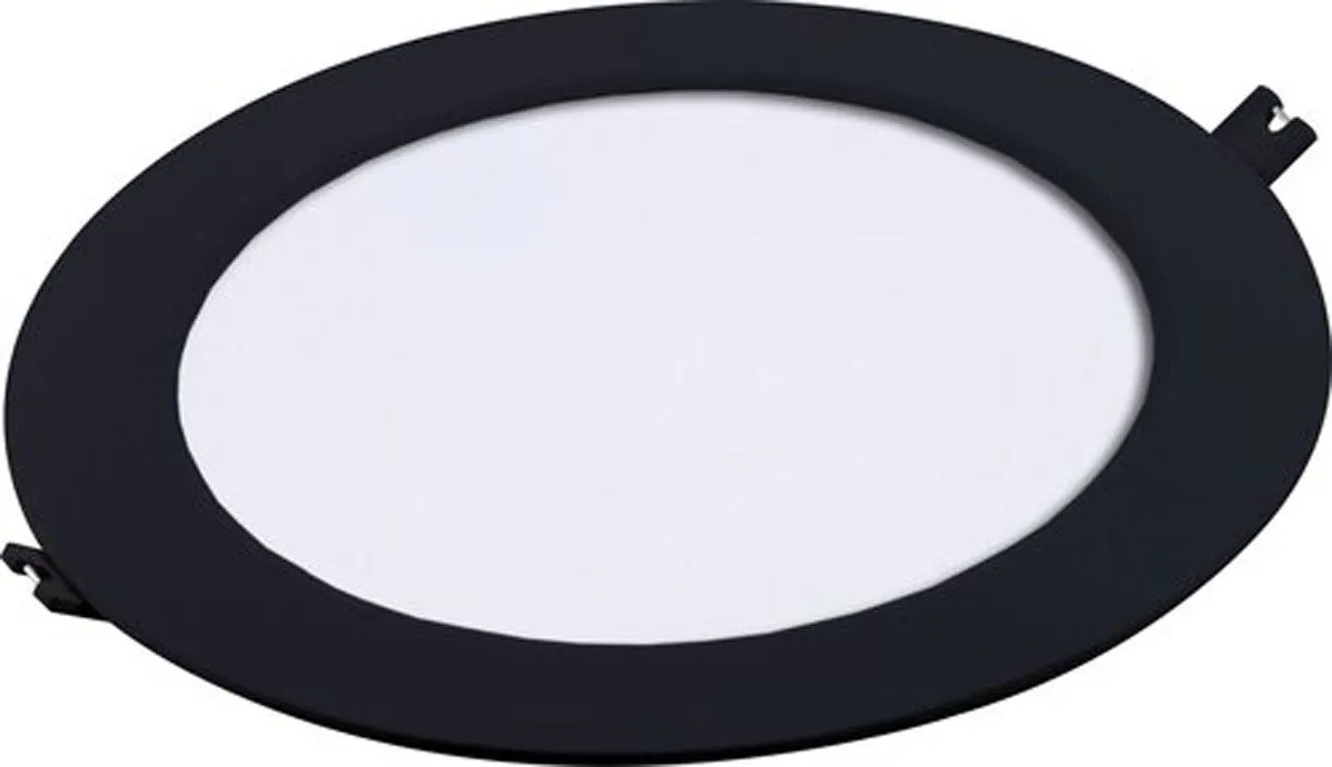 LED PANEL RABALUX SHAUN2 18W 4000K ČRNA OKROGLA