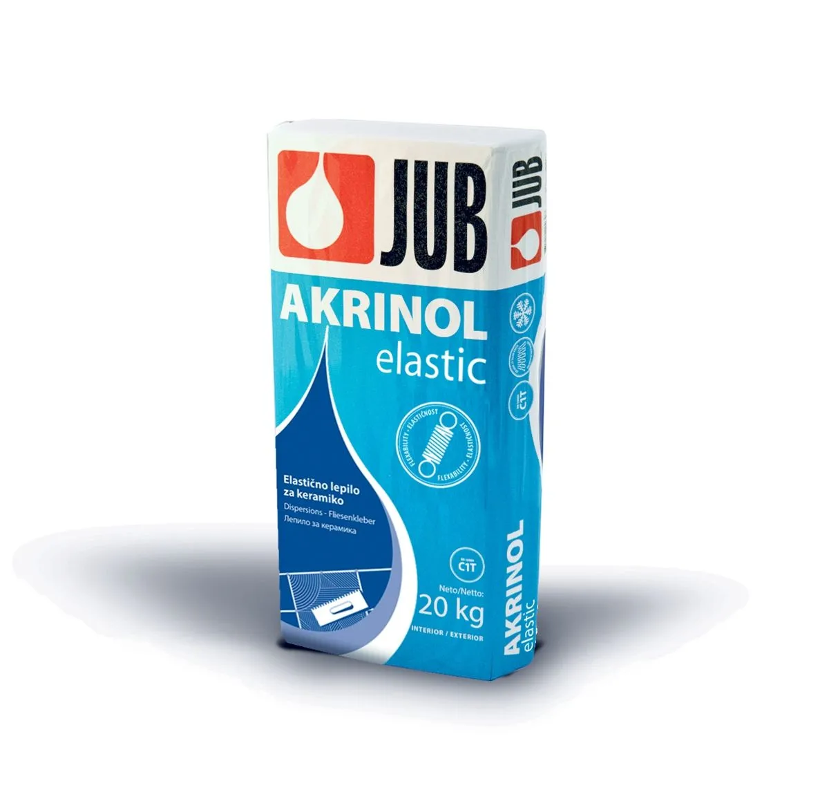 LEPILO ZA PLOŠČICE JUB AKRINOL ELASTIK 25 KG C2T S1