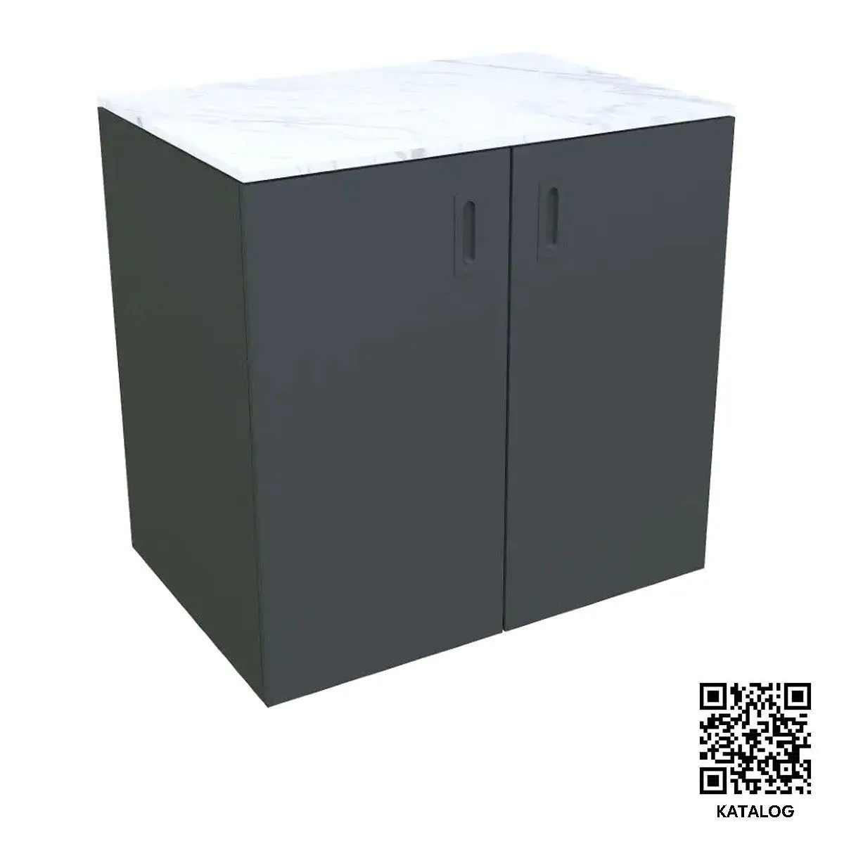 LETNA KUHINJA MS VISCOM ELEMENT Z VRATI ANTRACIT 900 X 634 MM
