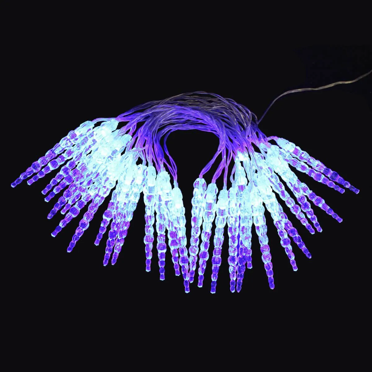 LUČKE LEDENE SVEČE 30L, MODRE TRANSPARENT KABEL