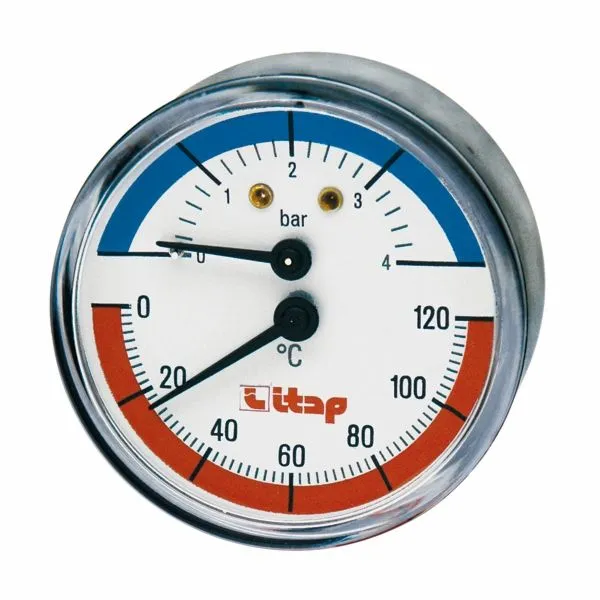 MANOMETER ITAP TERMOMANOMETER ART. 485 63 0-4 BAR 12.7 MM (1/2)