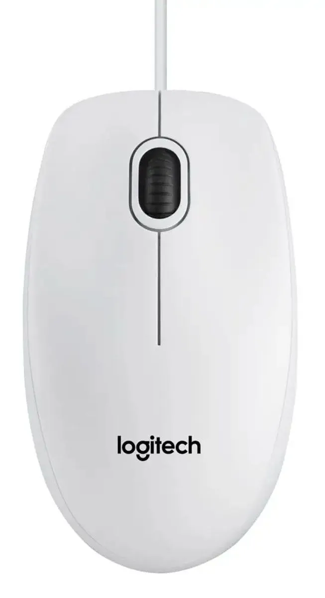 MIŠKA/KAZALNIK LOGITECH B100, BELA